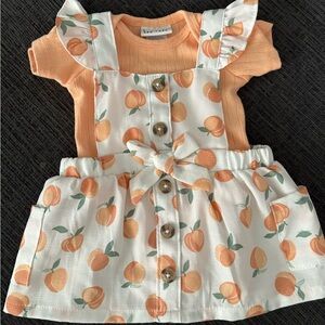 Nicole Miller Peach Baby Dress 0-3 months